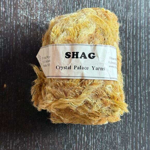 Lot of 3 Crystal Palace Shag Yarn in Straw into Gold - Picture 2 of 5